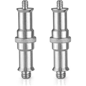 Neewer 3 Pezzi Standard da 1/4 a 3/8 Pollice Convertitore Maschio in Metallo Adattatore Vite Filettata Perno per Supporto Luce da Studio, Adattatore Hotshoe/Coldshoe, Testa a Sfera ecc, Trigger - ST23