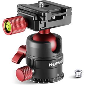 NEEWER GM28 - Testa a sfera panoramica girevole a 360° con piastra a sgancio rapido da 1/4
