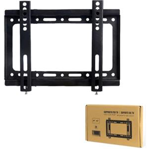 A2ZWORLD Supporto da Parete per TV, Staffa Televisore/Monitor Disponibile in Cornice Semplice o Braccio Estendibile, Compatibile con TV Piatto e Curvo (per 14 a 42