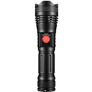 ZOREI Torcia Led Potente Professionale, 3500 Lumen, Raggio Fino a 500 Metri, Ricaricabile Con USB, Tascabile Impermeabile IP65