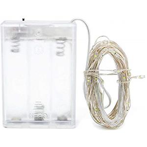 LEDLUX Stringa Led A Batteria Con Filo Rame Ghirlanda Luminoso IP67 4,5V Luci Decorative Natale Feste