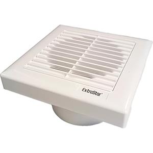 A2ZWORLD Ventola di Aspirazione Efficiente 25W 320m3/h 34dB, 208X208mm, Foro 150mm, Profondità 110mm, Aspiratore da Muro per Bagno, Cucina, 230V 50Hz