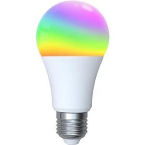 MeanWell Lampada Led E27, ZigBee 3.0, RGB+CW,Compatibile con TUYA, Compatibile con Smart Life, AC 90-250V, 50/60HZ, 9W, 60X117mm, IP20