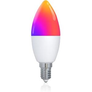 MeanWell Lampada Led Matter E14, RGB, WIFI TUYA, Smart Life, Compatibile con Apple Home, Compatibile con Google Home, Compatibile con Alexa, Compatibile con SmartThings