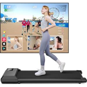 MJWW Walking Pad Raceable con APP, Tapis Roulant Elettrico per la Casa Adatto per Dispositivi Indossabili ad Alta Tecnologia, Tapirulan Salvaspazio Max 136kg con AI e Gare Multi Corridore