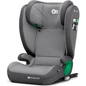Kinderkraft Seggiolino Auto Junior Fix i-Size Grigio - Sicurezza e Comfort per Bambini da 100 a 150 cm