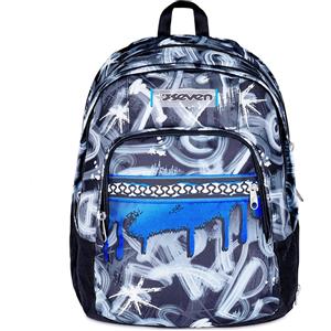 SEVEN Quick Graffiti Boy Zaino Scuola Dual Detach