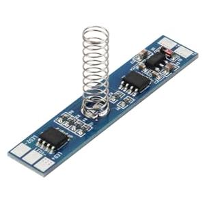 ZOREI Interruttore LED Dimmer Touch Da Incasso CCT con Memoria 0V, Cambio della Temperatura Colore Tensione di Ingresso 12V-24V DC, Tensione di Uscita 12V-24V DC, Altezza della Molla 20mm