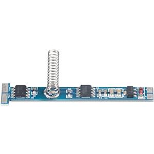ZOREI Mini Led Dimmer, Interruttore Touch Slim Tagliabile, Per Profilo Alluminio da 6mm fino 12mm, 12V 24V 4A, Con Indicatore Blu e Memoria