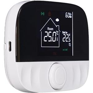 A2ZWORLD Termostato WIFI + RF, Cronotermostato Digitale Per Riscaldamento Caldaia a Gas, Termstato WIFI A Batteria, Montaggio da Parete O Da Tavolo