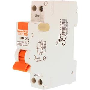 A2ZWORLD Interruttore Magnetotermico Differenziale, RCBO 1P+N C32 32A, Tipo AC Curva C 30mA 6000A, Salvavita Slim Da 1 Modulo DIN, 2 Poli 220V