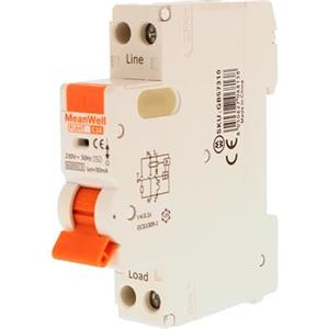 A2ZWORLD Interruttore Magnetotermico Differenziale, RCBO 1P+N C10 10A, Tipo AC Curva C 30mA 6000A, Salvavita Slim Da 1 Modulo DIN, 2 Poli 220V