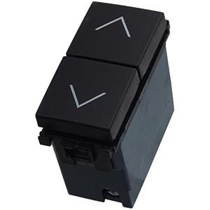 ZOREI 1 Pezzo Commutatore 2P 10A Pulsante Tapparelle, Compatibile Con Vimar Arkè, Colore Nero