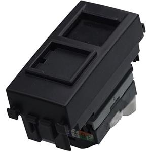 ZOREI 1 Pezzo Connettore Rete Presa Dati RJ45 CAT5E, Compatibile Con Vimar Arkè, Colore Nero