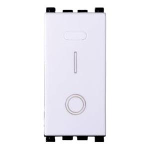A2ZWORLD 1 Pezzo Interruttore 16A Bipolare, Compatibile Con Vimar Arkè, Colore Bianco