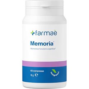 Farmaè - Memoria - Integratore che Supporta la Memoria e le Funzioni Cognitive, con Ginkgo Biloba, 60 Compresse