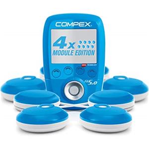 Compex FIT5.0-4 Moduli | Elettrostimolatore Compex per il Fitness ed il Benessere e la Tonificazione | Elettrostimolatore wireless