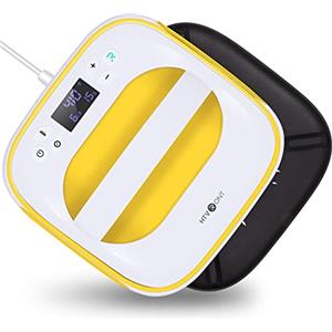 HTVRONT Pressa di calore per magliette, pressa di calore portatile 25,4 x 25,4 cm, pressa per sublimazione e vinile HTV per cappelli, borse, progetti di trasferimento di riscaldamento (giallo)