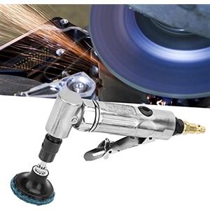 YWBL-WH 90 Gradi Smerigliatrice Pneumatica Angolare 2000RPM Mini Levigatrice ad Aria Compressa, Disco 2 Rotorbitale Orbitale Pneumatica