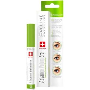 Eveline Cosmetics Advance Volumiere Siero Ciglia 3-in-1 con BIO RESTORE COMPLEX per Nutrire, Stimolare la Crescita e Rivitalizzare le Ciglia