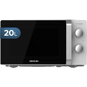 Cecotec Forni a Microonde Combinati con Grill Proclean 2010 Inverter White. 700W, Capacità 19 Litri, 5 Livelli di Potenza, Piatto Girevole da 245 mm, Timer fino a 30 Minuti e Avvisatore Acustico.