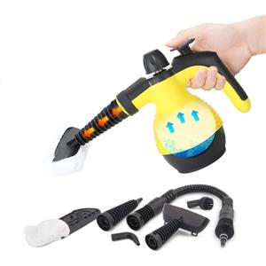 Avilia Pulitore a Vapore Portatile 1050W - Pistola a Vapore per Pulire con 7 Accessori, Vaporetto per Divani, Tessuti, Vetri e Superfici, Serbatoio 350 ml, Disinfezione a 100°C