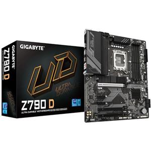 GIGABYTE Z790 D Scheda madre - Supporta CPU Intel Core di 14a generazione, VRM digitale a 12+1+1 fasi, fino a 7600MHz DDR5 (OC), 3xPCIe 4.0 M.2, LAN 2.5GbE, USB 3.2 Gen 2