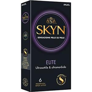 Skyn Elite Preservativi Ultramorbidi e Ultrasottili senza Lattice, 6 Pezzi