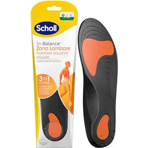 Scholl In-Balance Zona Lombare Plantare Sollievo Dolore, Lombalgia, Plantari con Gel Ammortizzante a Doppio Strato con Supporto Flessibile per la Zona Lombare, Taglia S (37-39.5), 1 Paio