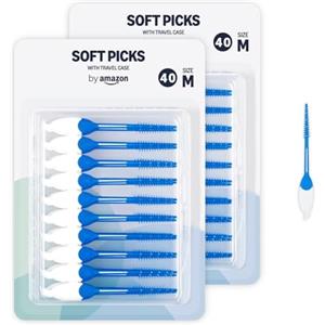 By Amazon Scovolino interdentale, regolare, 80 pezzi, blu