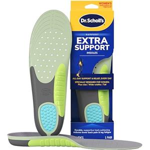 Scholl Solette Scarpe da Donna Extra Supporto, Progettate per Donne Alte, Robuste o con la Pianta Larga, Sostengono l'Arco Plantare e Ridistribuiscono la Pressione, Ritagliabili, Taglia 38-43,5