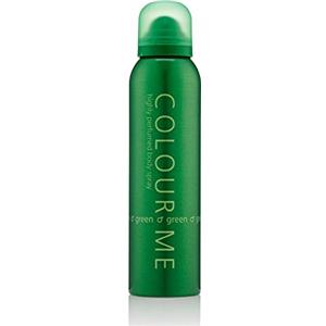 COLOUR ME Green 150 ml Spray corpo Profumo da uomo, Fragranza di lusso - Dopobarba da uomo, Persistente Fragranza di Milton-Lloyd, 150ml