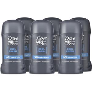 Dove, Deodorante Dove Men + Care Cool Fresh Stick, Deodorante Uomo, Antitraspirante, con 1/4 Crema Idratante Dove, Protezione Fino a 48 Ore, Dermatologicamente Testato, 6 Pezzi da 50 ml
