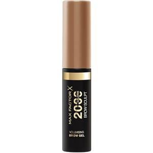 Max Factor 2000 Calorie Gel per sopracciglia, gel sopracciglia, a lunga tenuta, sopracciglia più folte e voluminose, waterproof, non sbava, modella e accentua, 5 tonalità, 001 - Biondo Scuro, 4,5 ml