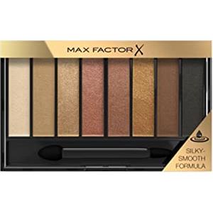 Max Factor Masterpiece Nude Palette, 8 Ombretti dal Colore Intenso, Formula Cremosa Sfumabile, 3 Finish, Tonalità Golden Nudes