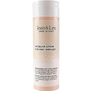 Jean & Len Lozione Micellare Rigenerante all'Olio di Argan e Retinolo, per le prime rughe, per sostenere la naturale rigenerazione della pelle, senza parabeni e siliconi, vegan, 200 ml