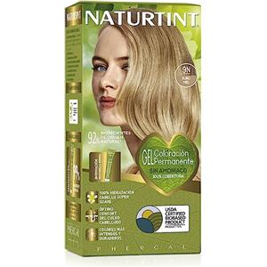 Naturtint Colorazione senza ammoniaca, Copertura dei capelli grigi al 100%, Ingredienti vegetali, Colore naturale e di lunga durata, 9N Biondo Miele, 170ml