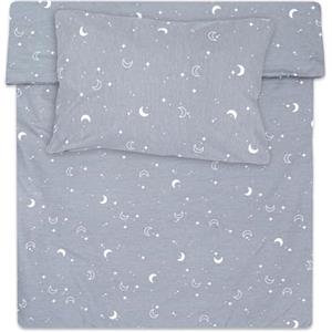 Totsy Baby Copripiumino lettino neonato 100x135 cm - Cotone parure di copripiumini bambino e bambina per culla Set lenzuolo per piumino 100 x 135 cm con federe 60 x 40 cm