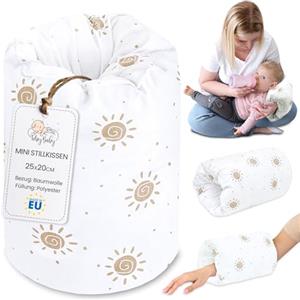 Totsy Baby Cuscino allattamento per bebe 20 cm - Cuscini a manica o a bracciale per l'alimentazione neonato piccolo cuscinetto per bambini o bambina Sole