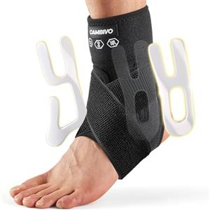 CAMBIVO Cavigliera Ortopedica Regolabile, Cavigliera Sportiva per Distorsione, Tutore Caviglia, Cavigliera Bivalva, Fascia Elastica Caviglia, per Fascite Plantare, Danni ai Legamenti, Tendine