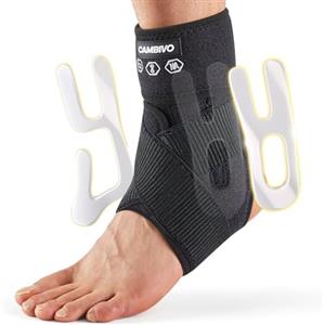 CAMBIVO Cavigliera Ortopedica Regolabile, Cavigliera Sportiva per Distorsione, Tutore Caviglia, Cavigliera Bivalva, Fascia Elastica Caviglia, per Fascite Plantare, Danni ai Legamenti, Tendine