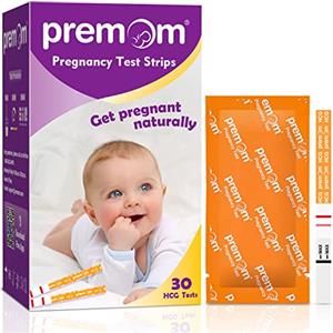 Premom 30 x Test di Gravidanza Precoce 10mIU/ml Rilevamento & Risultato Rapido, Accurati e Affidabili con l'APP Italiana - (30 HCG)