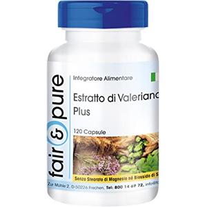 Fair & Pure® - Valeriana Complex Plus - Estratto di Valeriana - Vegan - Con luppolo e melissa - 120 Capsule