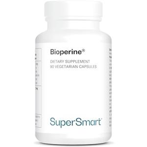 Supersmart Bioperina - Aumenta l'attività degli enzimi digestivi e la biodisponibilità degli alimenti - Aiuta la digestione - Estratto di pepe nero (Piper Nigrum) standardizzato 95% di piperina - Supersmart