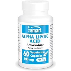 Supersmart Acido alfa lipoico 250mg - Antiossidante - Antinfiammatorio - Antietà - Forme R e S in quantità uguali - Potenzia le vitamine C ed E - Vegano - Supersmart