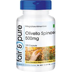 Fair & Pure® - Olivello spinoso 500mg - 120 Capsule - Vegan - Fonte di vitamina C naturale