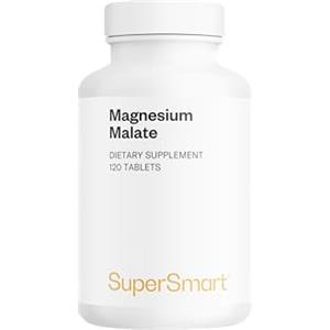 Supersmart Magnesium Malate - Eccellente solubilità e biodisponibilità - Riduzione dell'affaticamento - Buona tolleranza digestiva - 20% Magnesio e 69% Acido malico - Vegano - SuperSmart
