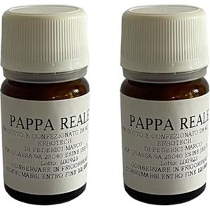ERBOTECH Pappa Reale Pura e Fresca, Senza Aggiunte e Diluizioni, Confezione da 15g, Prodotto Naturale, Contiene Numerosi Sali Minerali e Vitamine, Made in Italy,