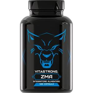 Vitastrong. ZMA Integratore Vitastrong Dose Extra Alta con Vitamina B6 Alto Dosaggio, Zinco e Magnesio Citrato, 120 Capsule Zinco Magnesio B6 per Metabolismo Energetico e Riduzione di Stanchezza e Affaticamento