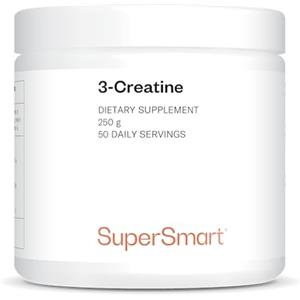 Supersmart 3-Creatine - 3 forme di creatina (monoidrato, fosfato, piruvato) - Aiuta ad aumentare il volume e la forza muscolare - Riduce i tempi di recupero - Polvere - Vegano - Supersmart